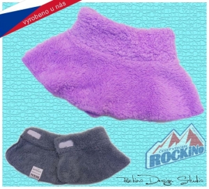 Detský nákrčník ROCKINO šitý materiál Luna - fialový