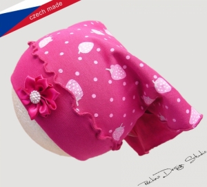 Dívčí šátek ROCKINO vel. 44,46,48,50,52,54 vzor 5058 - růžový