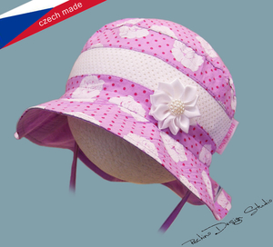 Dívčí klobouk ROCKINO vel. 50,52,54,56 vzor 3135 - lila