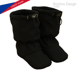 Detské softshellové topánočky ROCKINO vzor 6320 - čierne