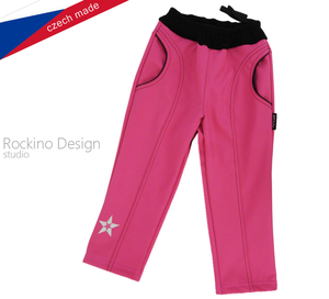 Dětské softshellové kalhoty ROCKINO vel. 86,92,98 vzor 8356 - růžové