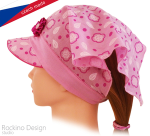 Dívčí šátek ROCKINO vel. 48,50,52,54 vzor 3204 - růžový