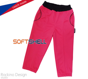 Softshellové nohavice ROCKINO veľ. 86,92,98,104 vzor 8766 - ružové