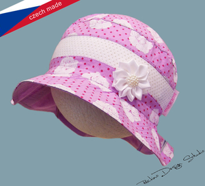 Dívčí klobouk ROCKINO vel. 50,52,54,56 vzor 3135 - lila