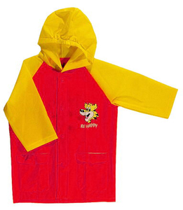 Detská pláštenka VIOLA veľkosť 120 cm červená - žltá