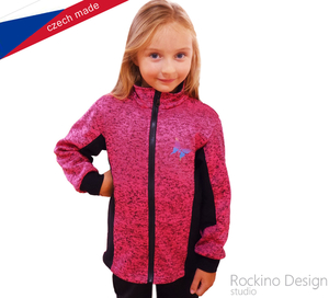 Detský sveter ROCKINO vzor 8922 vel. 122,128,134 - ružový