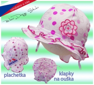 Dívčí klobouk ROCKINO vel. 44,46,48,50,52 vzor 3755 - růžová