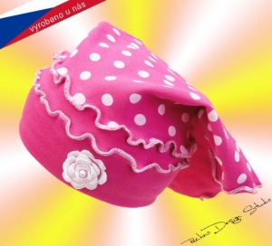 Dívčí šátek ROCKINO vel. 44,50,52 vzor 2568 - růžový