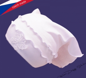 Dívčí šátek ROCKINO vel. 50,52 vzor 5059 - bílý