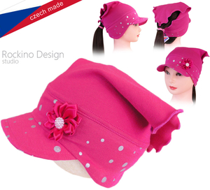 Dívčí šátek ROCKINO vel. 48,52 vzor 5252 - růžový
