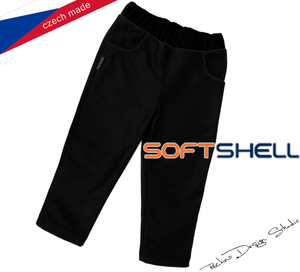 Softshellové kalhoty ROCKINO - Hustey vel. 86,92,98,104,110,116,122 vzor 8237 - černé