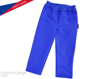 Dětské softshellové kalhoty ROCKINO vel. 86,104 vzor 8393 - středněmodré