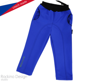 Softshellové kalhoty ROCKINO - Hustey vel. 86,92,98,104 vzor 8357 - středněmodré