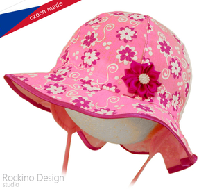 Dievčenský klobúk ROCKINO veľ. 48,50,52,54 vzor 3132 - růžový