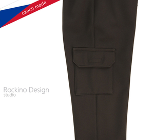 Dětské softshellové kalhoty ROCKINO vel. 134,140,146 vzor 8621 - černé