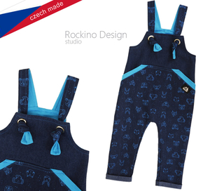 Dětské kalhoty s laclem ROCKINO vel. 74,80,86,92,98 vzor 8640