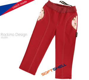 Dětské softshellové kalhoty ROCKINO vel. 86,92,98 vzor 8679 - středněvínové