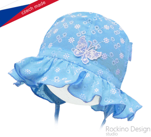 Dívčí klobouček ROCKINO vel. 38,40,42,44,46,48 vzor 3309 - modrý