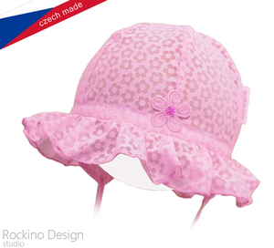 Dívčí klobouček ROCKINO vel. 38,40,42,44,46,48 vzor 3309 - růžový