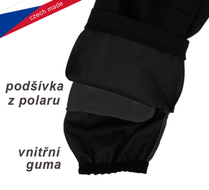Detské softshellové zateplené nohavice ROCKINO veľ. 116,122 vzor 8591 - čierne