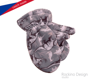 Dětské rukavičky (10-24 měsíců) ROCKINO vzor 6356 vel. 1 šedé