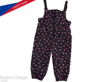 Detské zateplené nohavice ROCKINO s trakmi veľ. 98,104,110 vzor 8796 - čierne