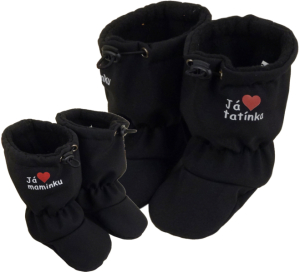 Softshellové capáčky s protiskluzem ROCKINO Premium Antislip vzor 6452 vel. 2,3 - černé MT