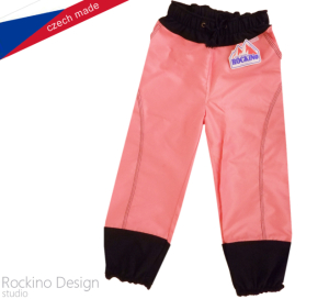 Dětské šusťákové kalhoty ROCKINO vel. 92,98,104,110,116,122,128 vzor 8130 - růžové světlé