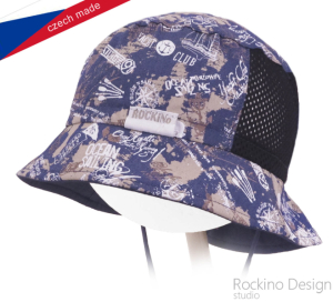 Dětská čepice ROCKINO vel. 48,50,52,54 vzor 3458 - modrý oceán