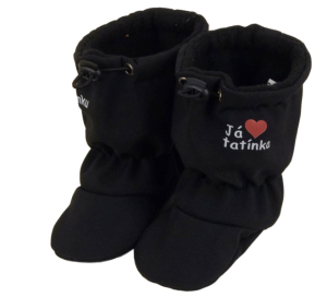 Softshellové capáčky s protiskluzem ROCKINO Premium Antislip vzor 6452 vel. 2,3 - černé MT