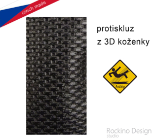 Softshellové capáčky s protiskluzem ROCKINO Premium Antislip vzor 6453 vel. 2,3 - černočerné Panda