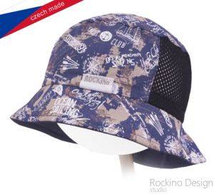 Dětská čepice ROCKINO vel. 48,50,52,54 vzor 3458 - modrý oceán