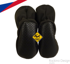 Softshellové capáčky s protiskluzem ROCKINO Antislip vzor 6452 vel. 2,3 - černé