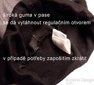Dětské softshellové kalhoty ROCKINO tenké vel. 128,134 vzor 8907 - černé