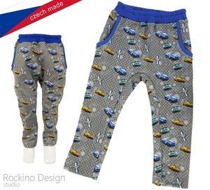 Dětské kalhoty ROCKINO vel. 92,104 vzor 8425 - auta