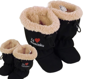 Detské softshellové topánočky ROCKINO vzor 6325 - čiernobéžové MT