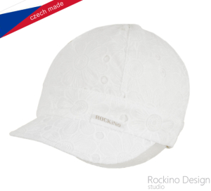 Dětská čepice ROCKINO vel. 48,50,52,54,56 vzor 3375 - bílá