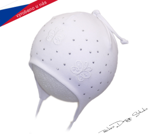 Dětská čepice ROCKINO vel. 50 vzor 2394 - bílá