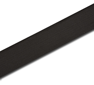 Pruženka, guma pletená plochá 35 mm - černá