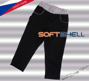 Dětské softshellové kalhoty ROCKINO - Hustey vel. 92,116 vzor 8237 - černošedé
