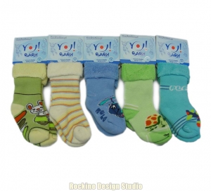 Dětské ponožky 4 SCORPIO froté chlapecké vel.6-12 měsíců 4 PÁRY