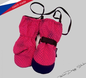 Softshellové rukavice ROCKINO veľ. 1 vzor 6303 ružovomodré