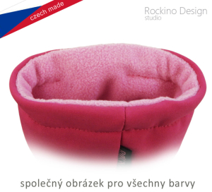 Dětské softshellové botičky ROCKINO vzor 6320 - růžové