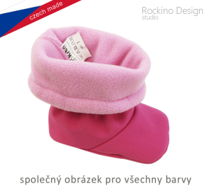 Dětské softshellové botičky ROCKINO vzor 6320 - růžové