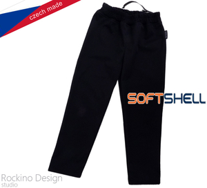 Dětské softshellové kalhoty ROCKINO vel. 128,134,140,146 vzor 8782 - černé