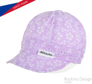 Dětská čepice ROCKINO vel. 48,50,52,54,56 vzor 3375 - fialová