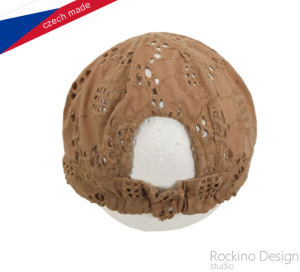 Dětská čepice ROCKINO vel. 48,50,52,54,56 vzor 3375 - hnědá