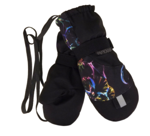 Softshellové rukavice ROCKINO vel. 2 vzor 6440 černé květy