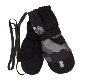 Softshellové rukavice ROCKINO vel. 1,2 vzor 6440 šedý maskáč
