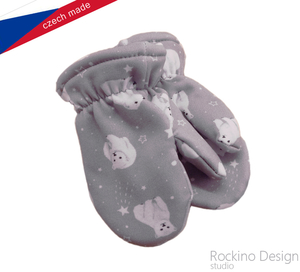 Dětské rukavičky (10-24 měsíců) ROCKINO vzor 6354 vel. 1 šedé